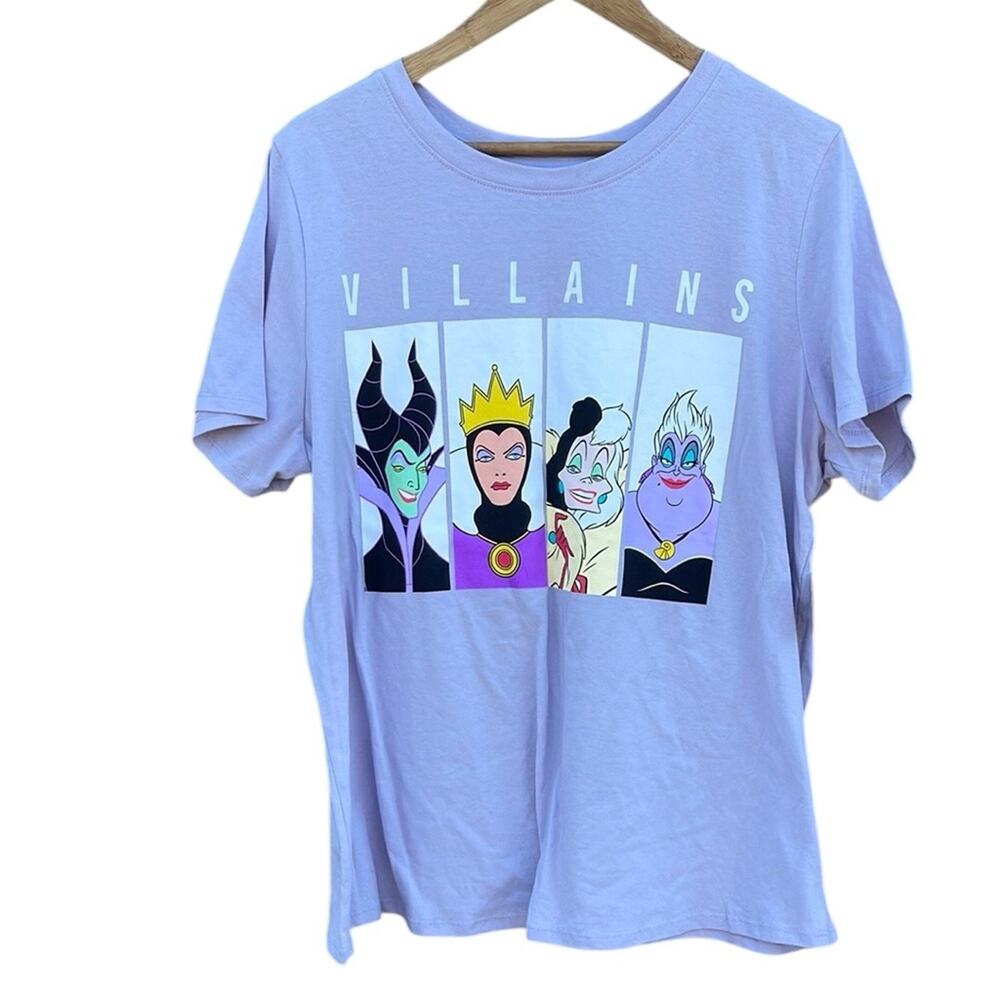 Disney Purple Villains Graphic T-Shirt size 1X NEW